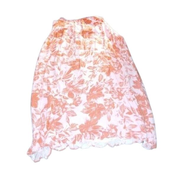 LOFT Pink Ruffled A-Line Midi Dress Resort Wear - Picture 5 of 5